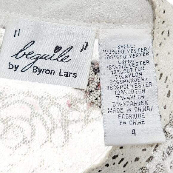 Byron Lars Beguile Lace Study Sheath Dress - Size 4 PRE-OWNED EUC - Picture 8 of 10